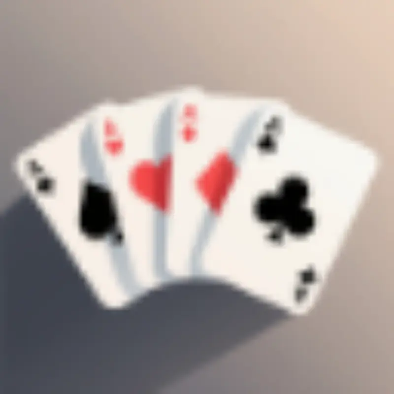 Speelkaarten icoon voor casino spellen